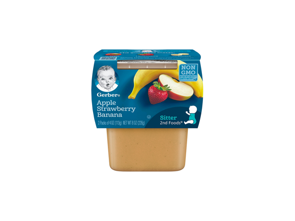 GERBER® 2nd Foods Twin Pack Apple Strawberry Banana