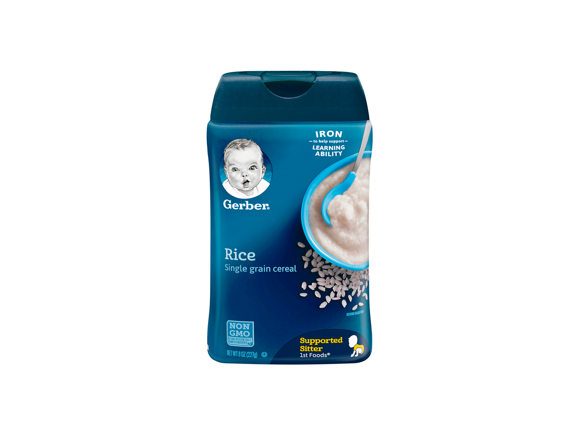 GERBER® Rice Cereal GERBER® Rice Cereal