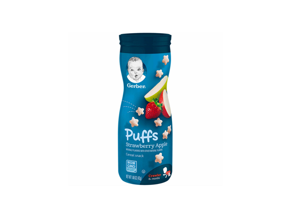 GERBER® Graduates Puffs Strawberry Apple GERBER® Graduates Puffs Strawberry Apple