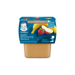 GERBER® 2nd Foods Twin Pack Apple Strawberry Banana GERBER® 2nd Foods Twin Pack Apple Strawberry Banana
