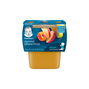 GERBER® 2nd Foods Twin Pack Apricot With Mixed Fruit GERBER® 2nd Foods Twin Pack Apricot With Mixed Fruit