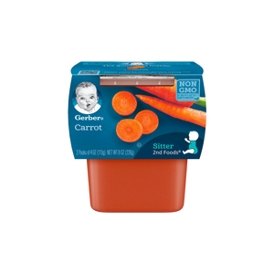 GERBER® 2nd Foods Twin Pack Carrots GERBER® 2nd Foods Twin Pack Carrots