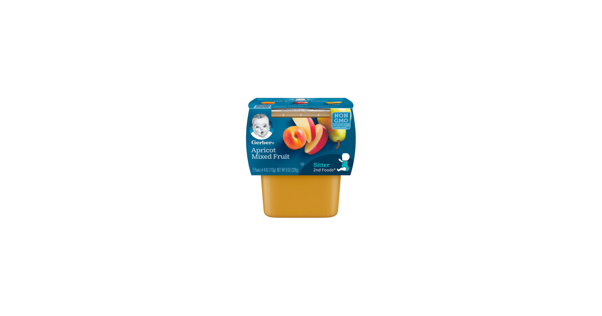 Gerber apricot mixed fruit cheap
